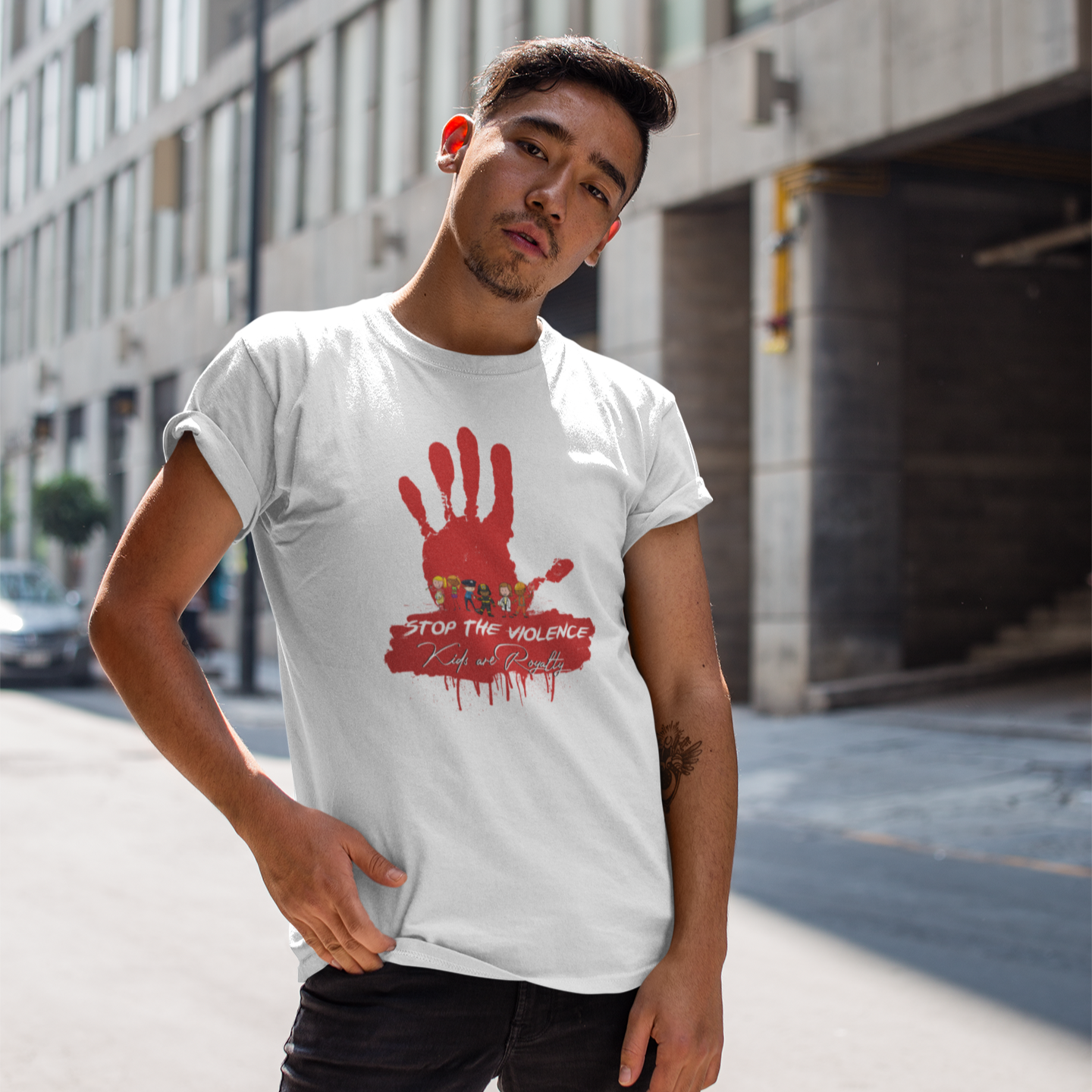 Stop the Violence White T-Shirt