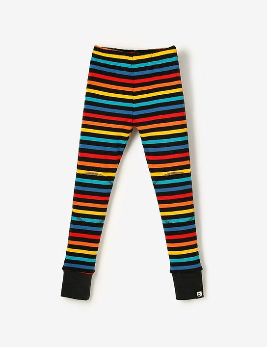 The QT Knee Patch Leggings Multistripe