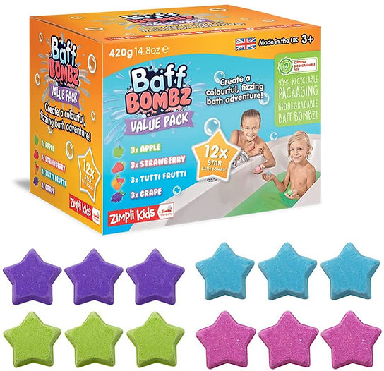 Zimpli Kids Star Baff Bombs 12 Pack