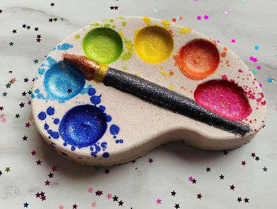 Rainbow Art Pallette Bath Bomb