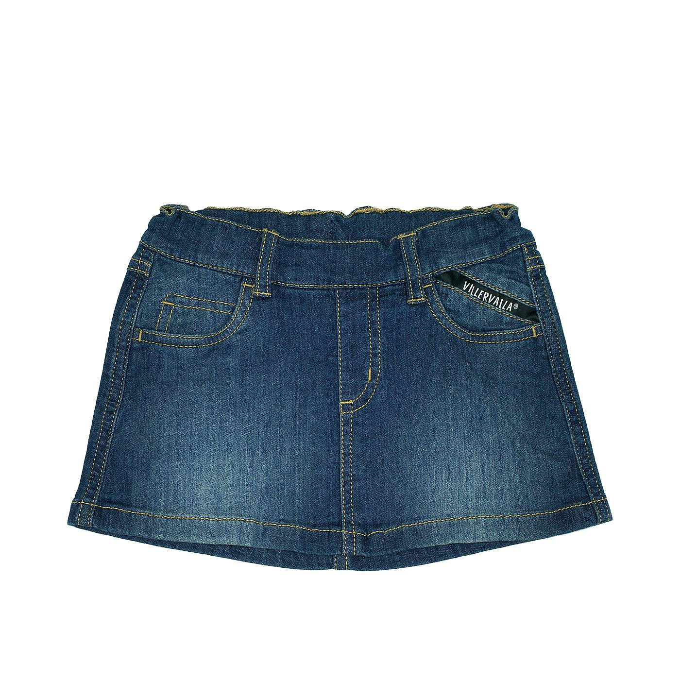 Villervalla Sweat Denim Skirt