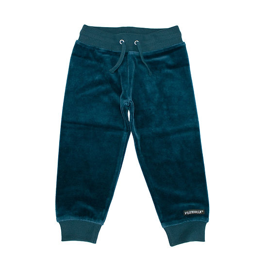 Villervalla Velour Relaxed Joggers Marine