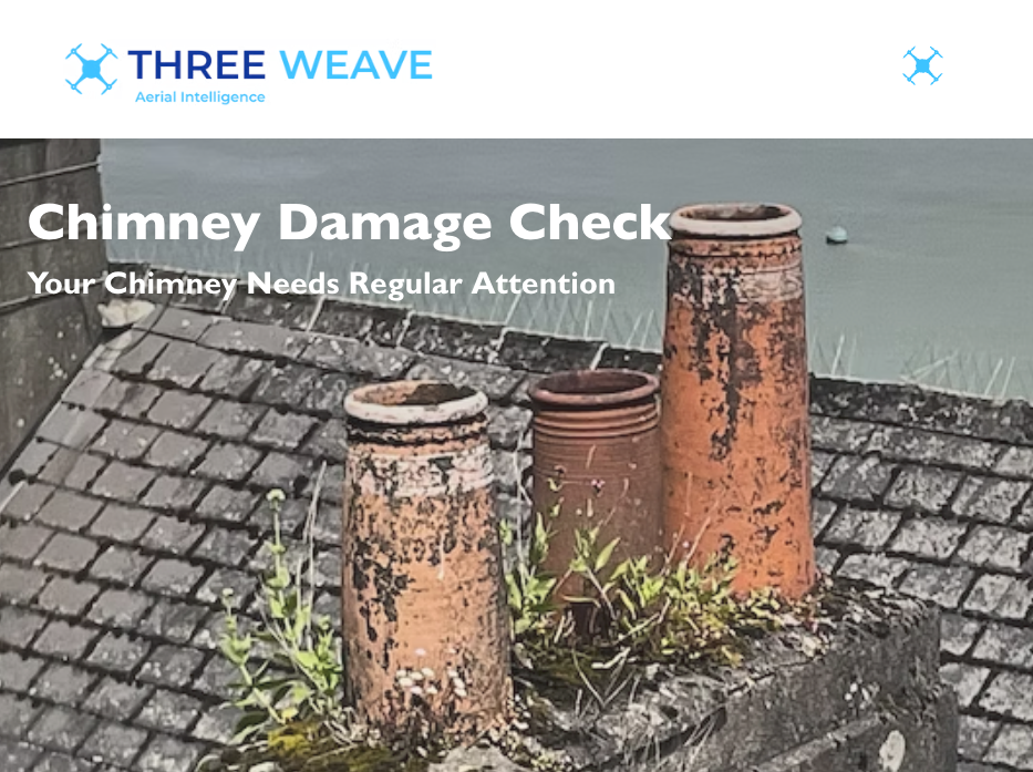 Image of Chimney Damage Check webpage Three Weave