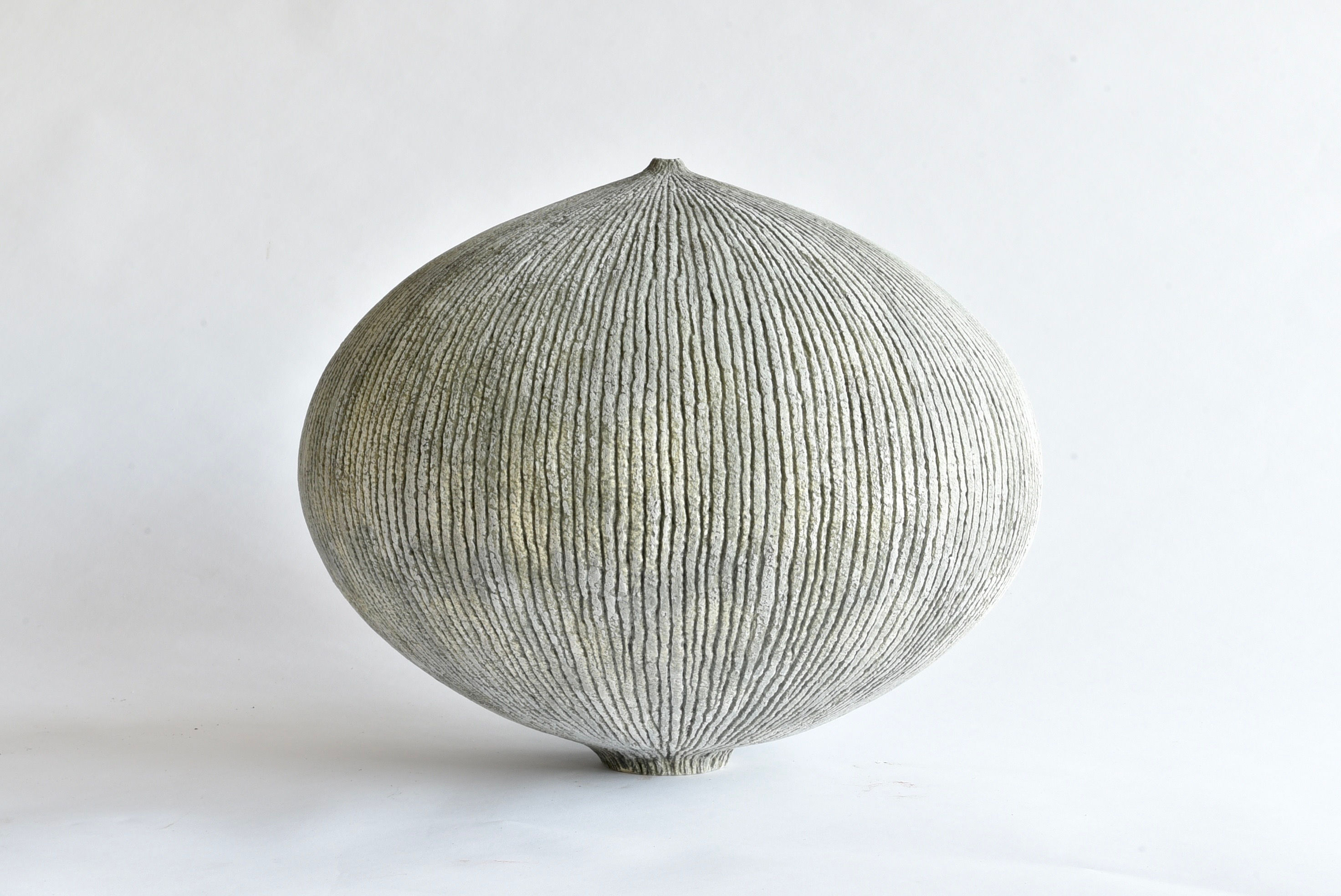 Extra Large Carved Pod Vessel