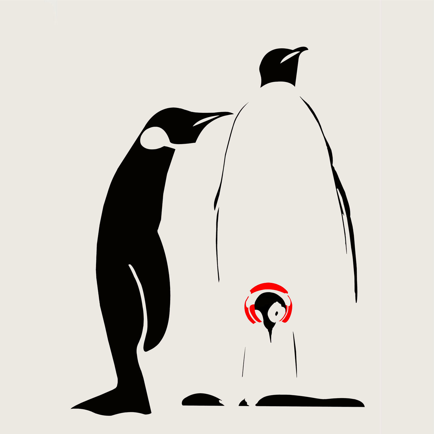 Penguins 50x50cm