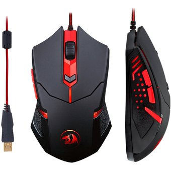 Mouse Gamer Redragon M601 Centrophorus, Programable, 8 Pesas