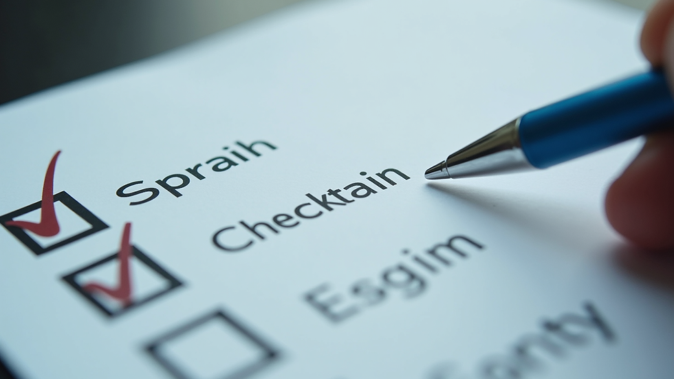 Close-up view of a checklist with AI strategy tasks