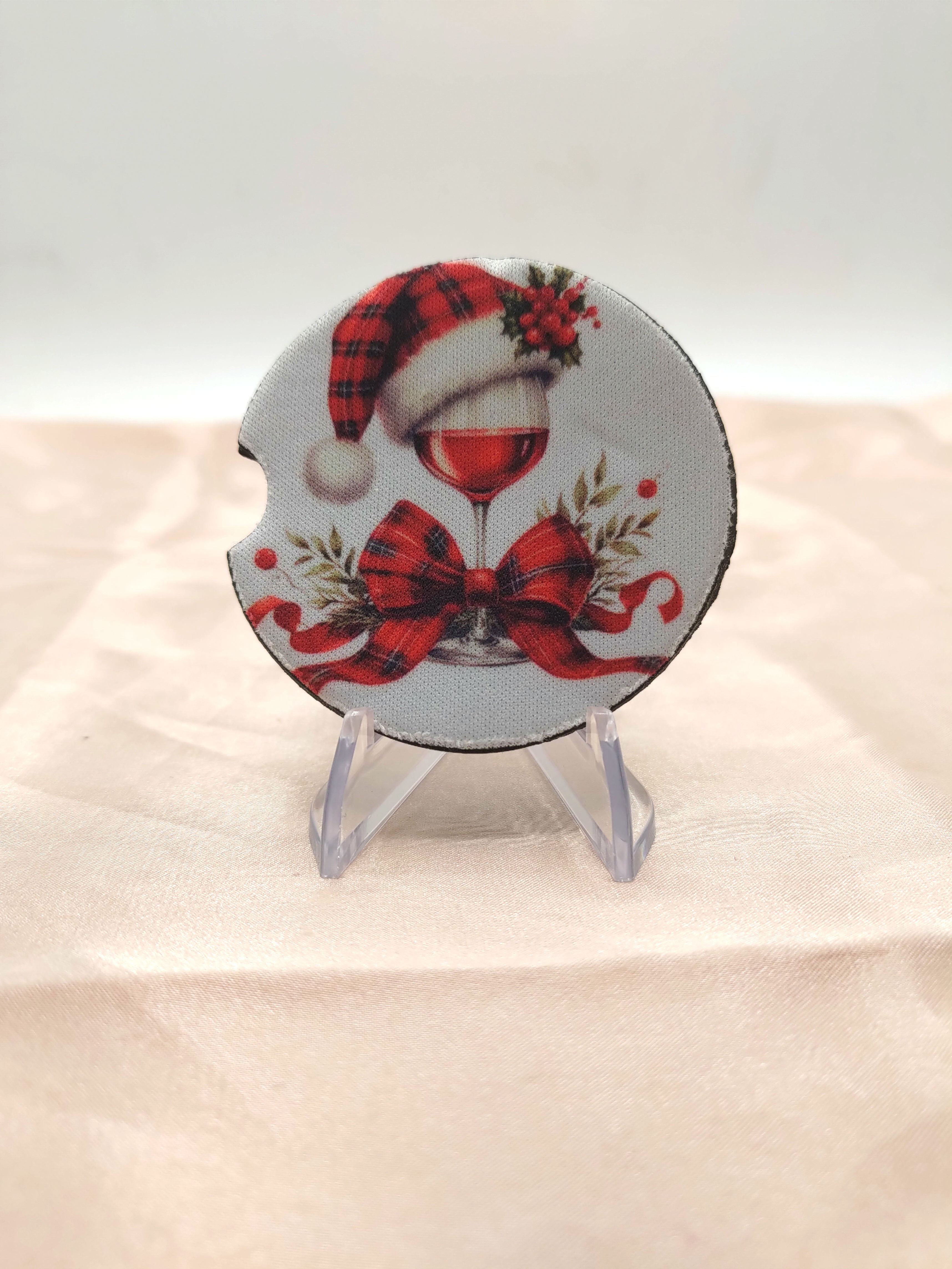 🧊 Sous-verre rond sublimé – Noël 