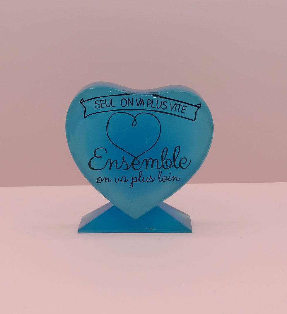 Miniature : Coeur sur socle personnalisé & a personnalisé
