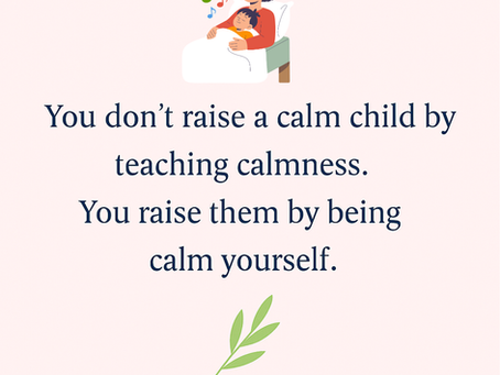 🌿 Parenting Is Not About Perfect Kids — It’s About Calm Parents
