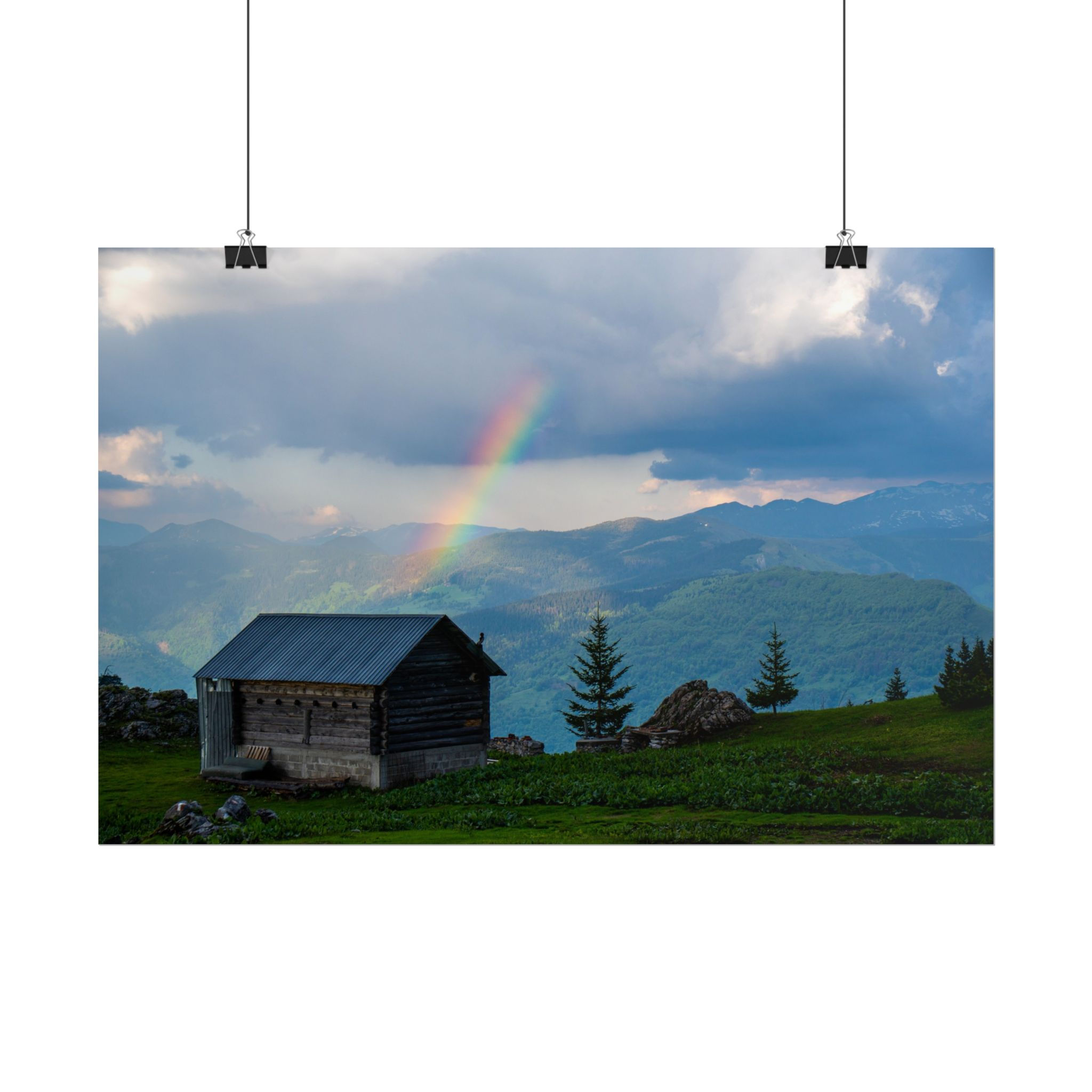 Cabin & Rainbow
