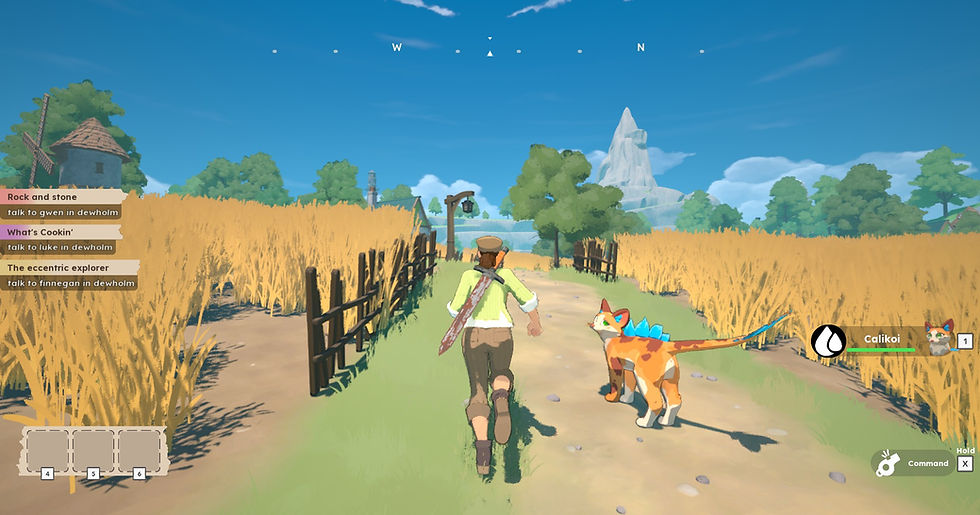 Running in the fields