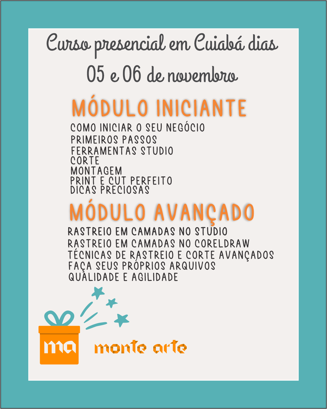 Curso Presencial em Cuiabá 05 e 06 de novembro