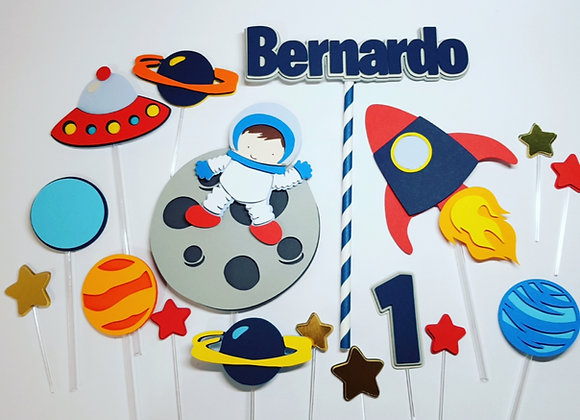 Topo de Bolo Astronauta - Arquivo de Corte
