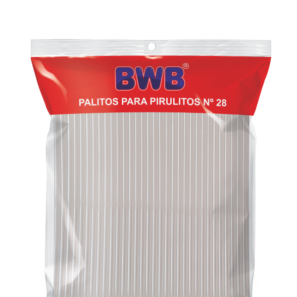 Palitos para Pirulitos - Tubo de Pet Nº28