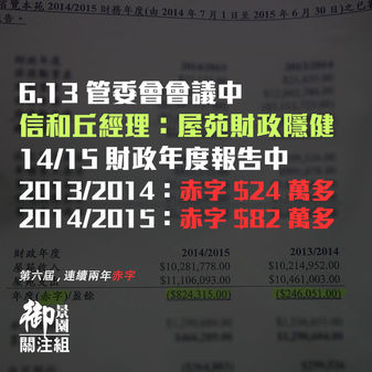 屋苑財政穩健？