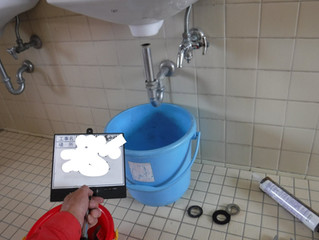 【山鹿市】トイレ洗面器の水漏れ修理