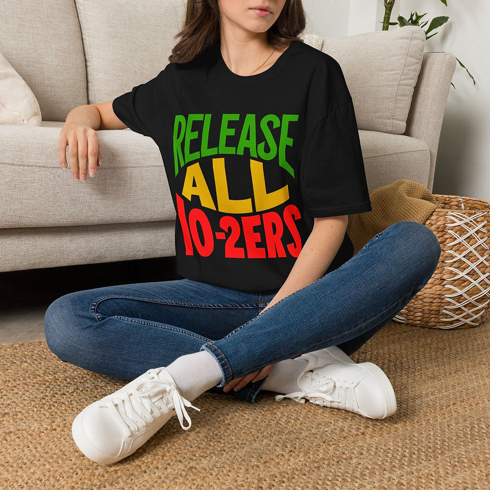Thumbnail: T-Shirt — "Release All 10-2ers" Bold Rasta Graphic Tee