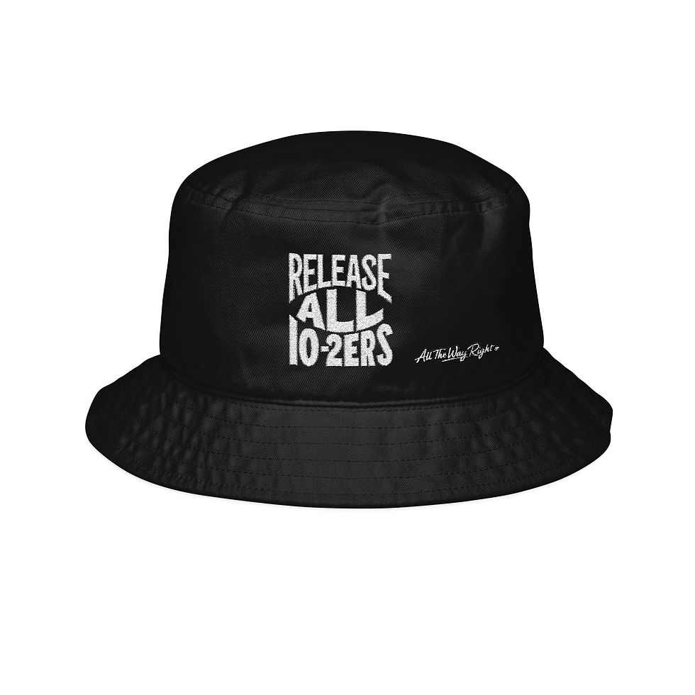 Thumbnail: Release All 10-2ers Embroidered Bucket Hat — Streetwear Cotton Sun Hat
