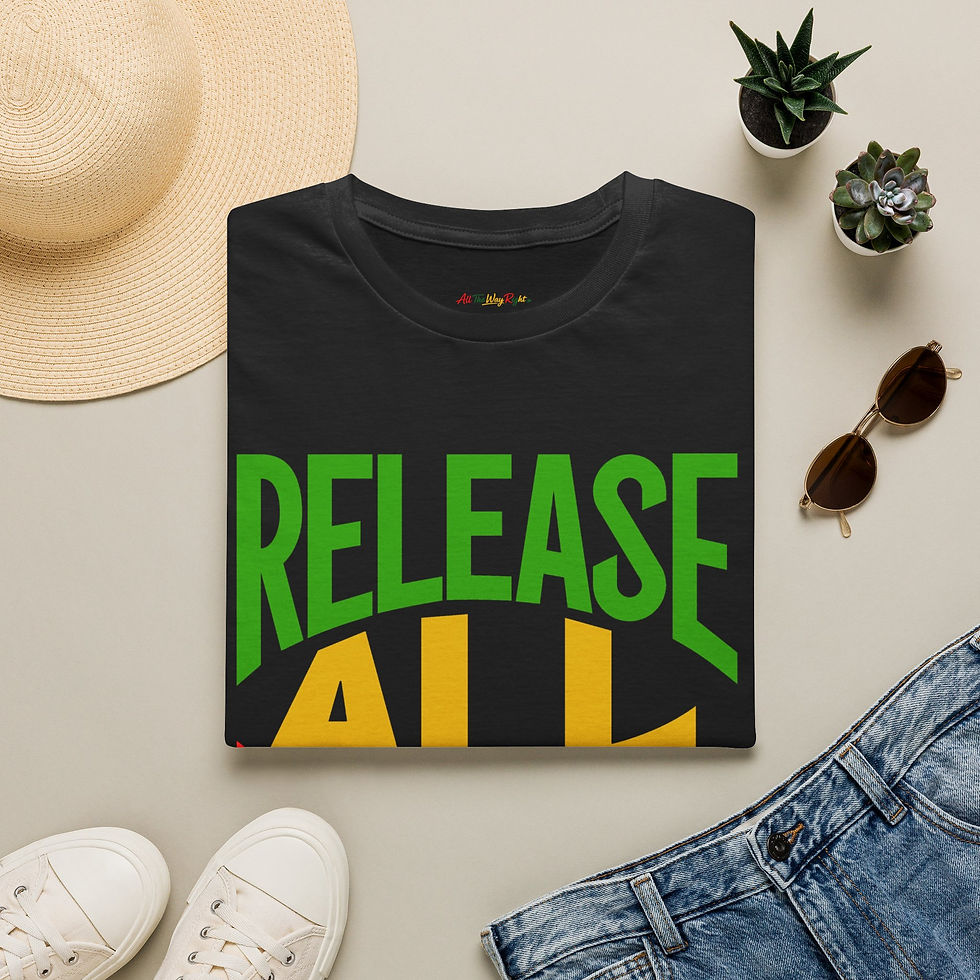 Thumbnail: T-Shirt — "Release All 10-2ers" Bold Rasta Graphic Tee
