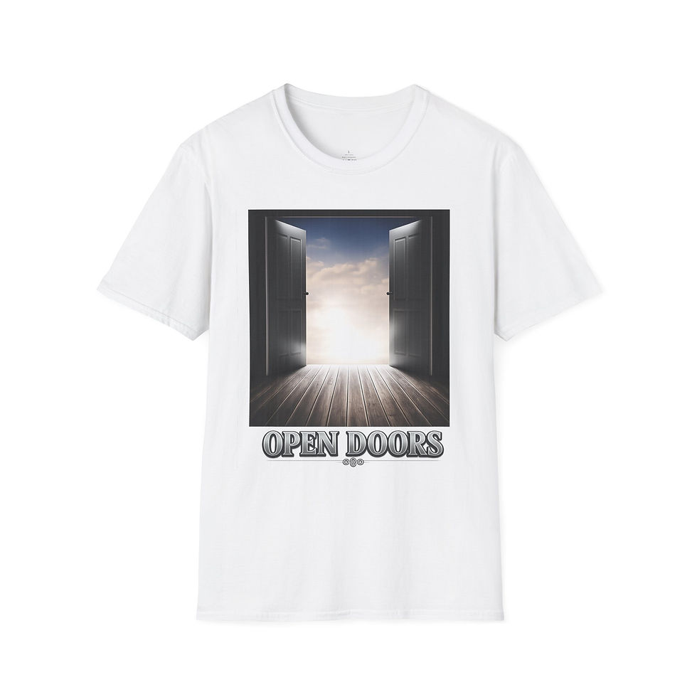 Thumbnail: Doorway to Possibility T-Shirt — Open Door Sky Graphic Tee
