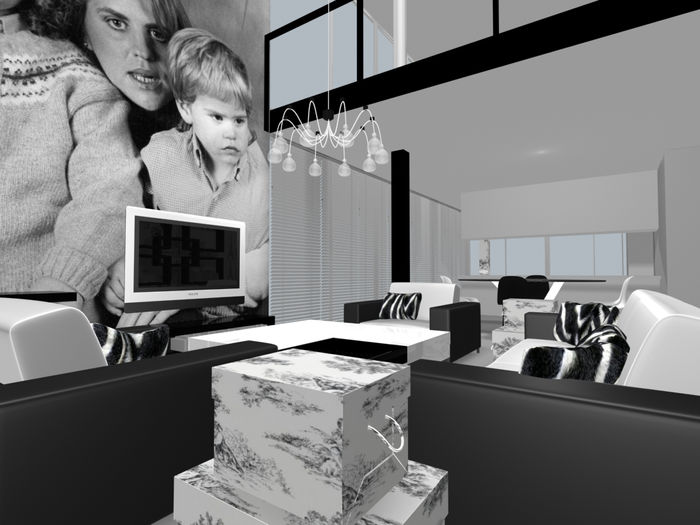 Vivienda blanco y Negro