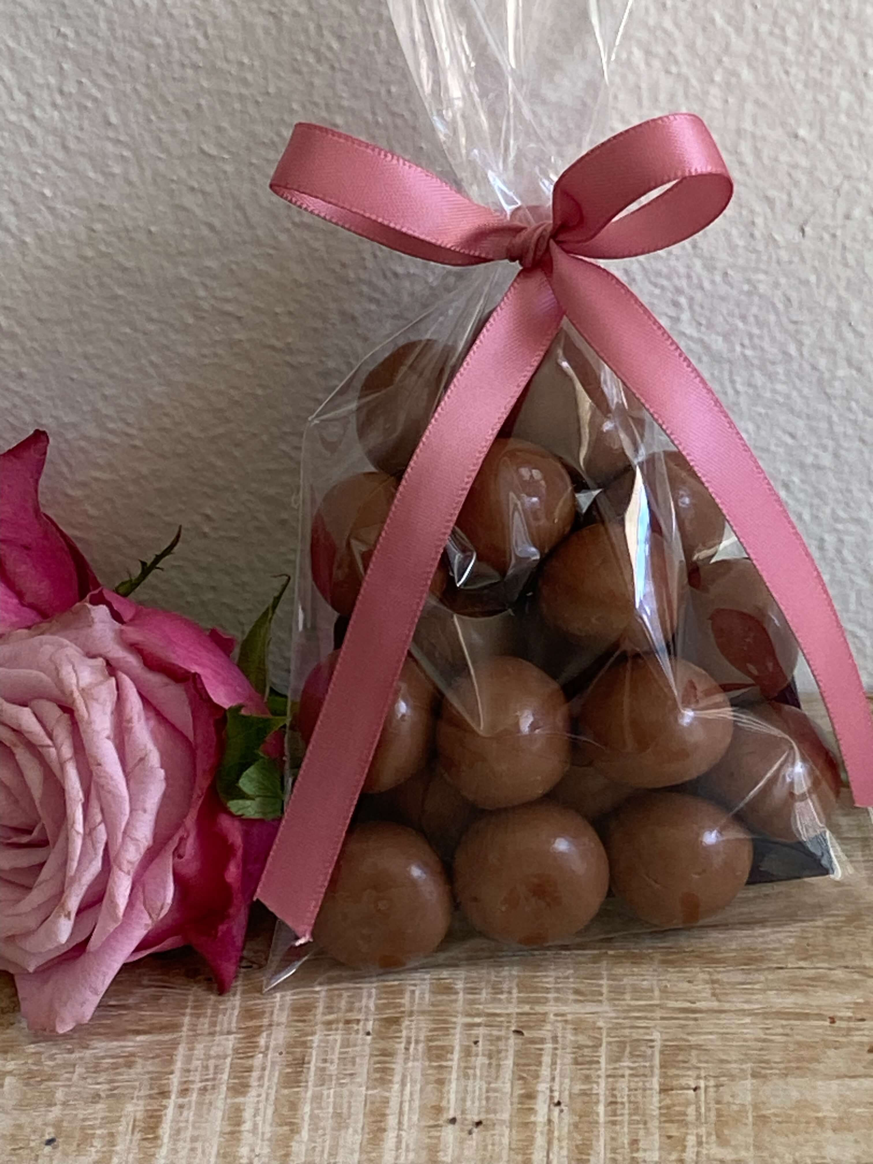 Yummy raspberry chocolate, add-on gift with flowers, delivered in Balmain and Inner West Sydney
