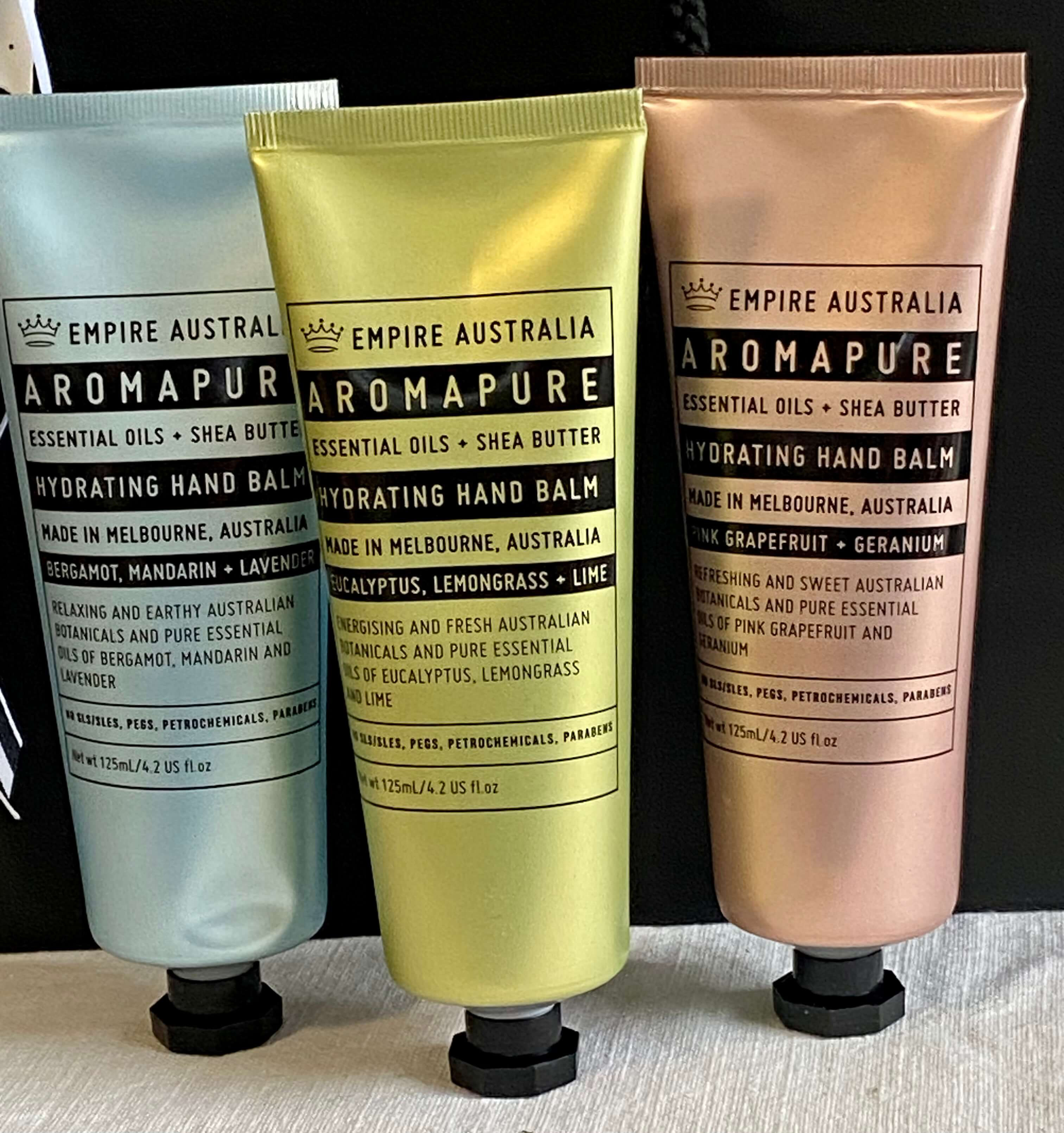 Aromapure Botanical Hand Balm, a thoughtful add-on gift to accompany flowers from a Balmain florist.