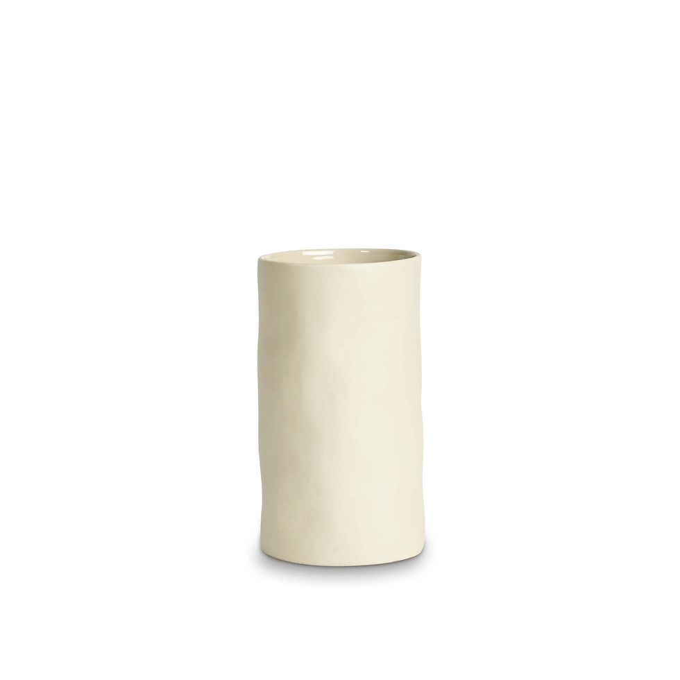 Chalk white ceramic vase by Marmoset Found for everyday flower moments