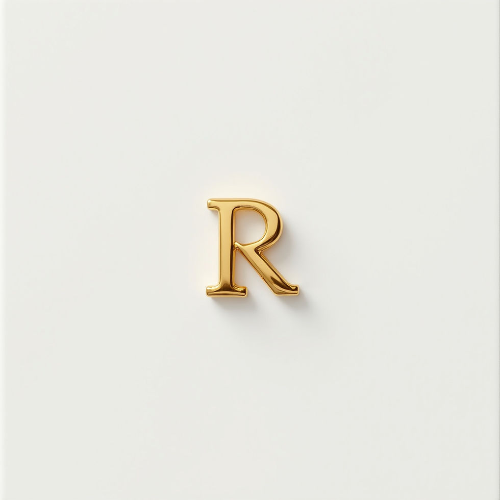 Gold Letter Pendant