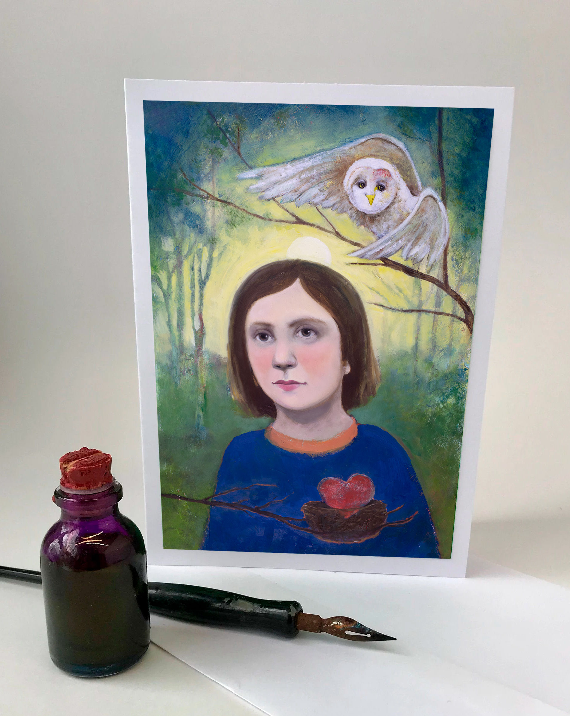 "Home is Where the Heart Is" 5x7" Blank Notecard with envelope