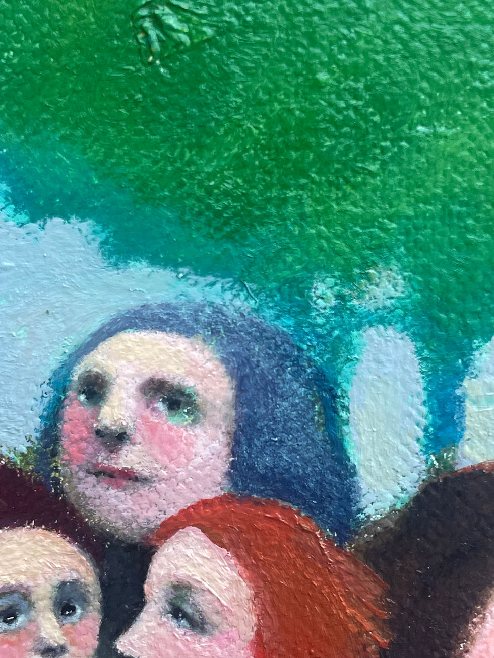 Thumbnail: "The Great Provider" Original oil painting on canvas 12x12"