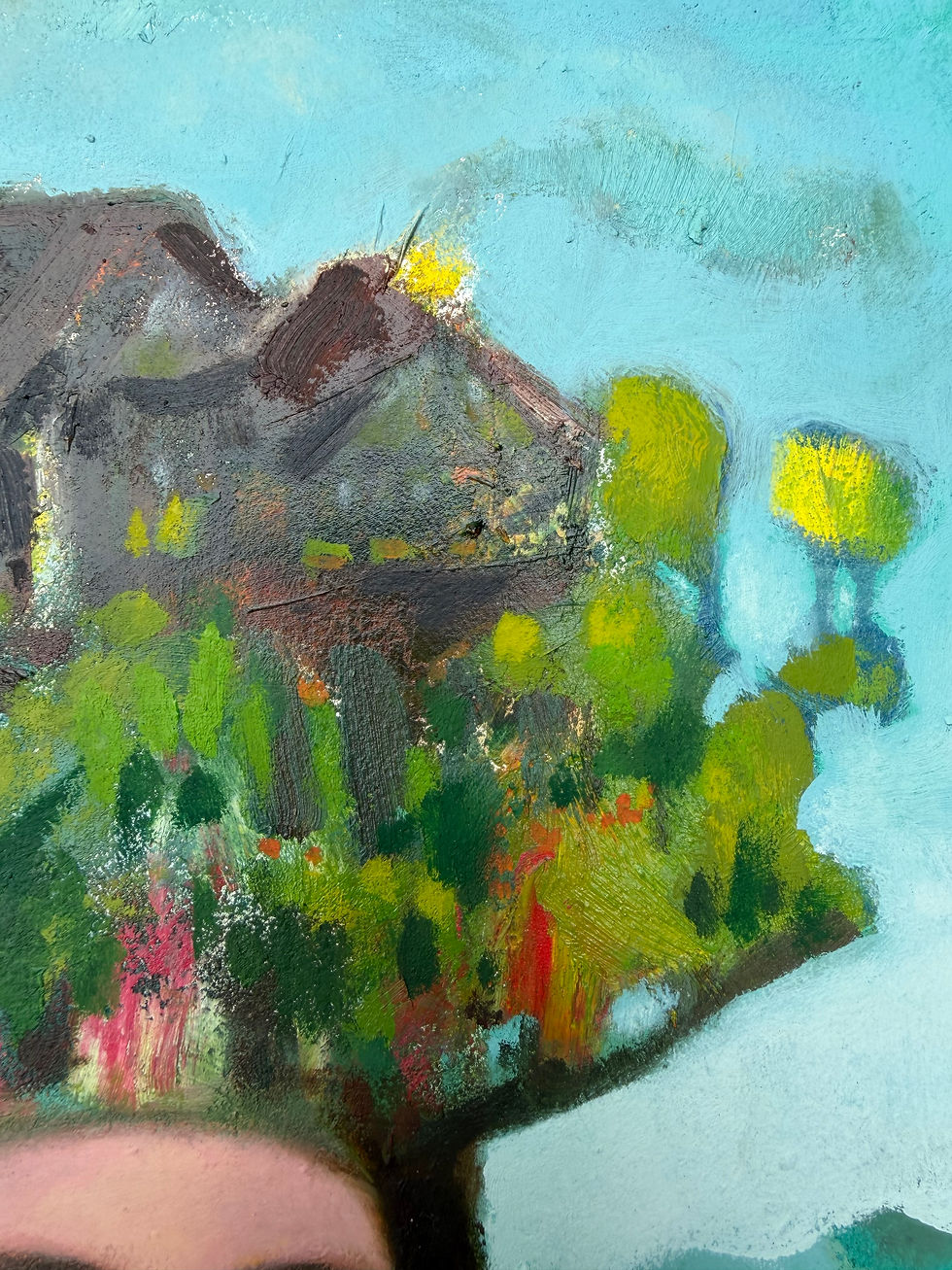 Thumbnail: "Head of the Household" 11x14" Framed original oil painting