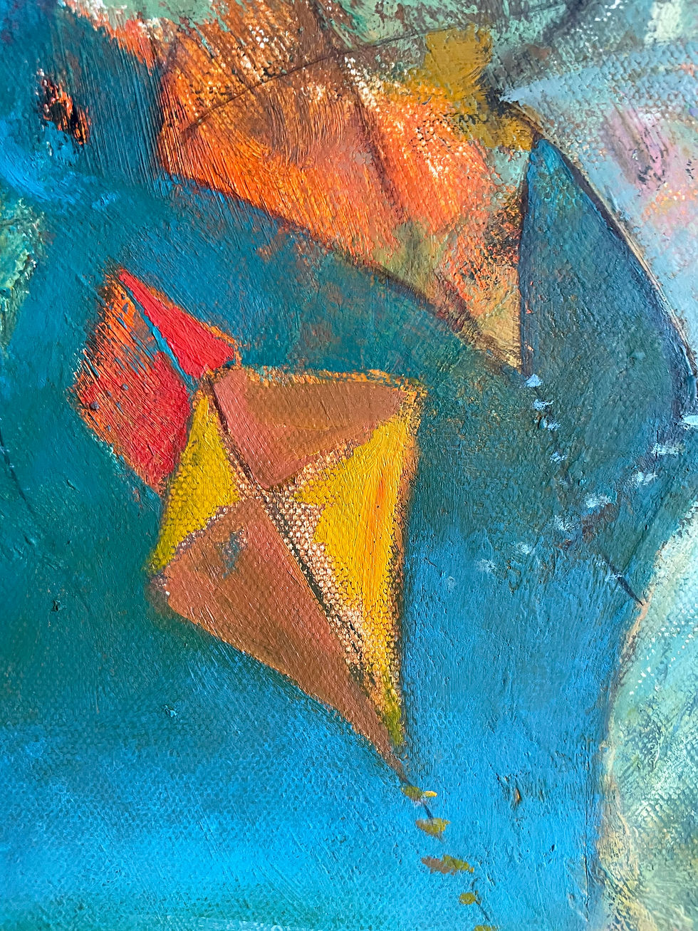 Thumbnail: "I Opened My Eyes and There You Were" original oil painting 24x36"