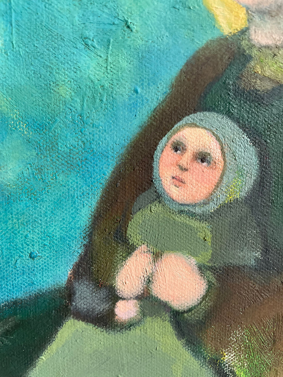 Thumbnail: "Along the Shores of Lullaby Lake" original oil painting, 24x36"