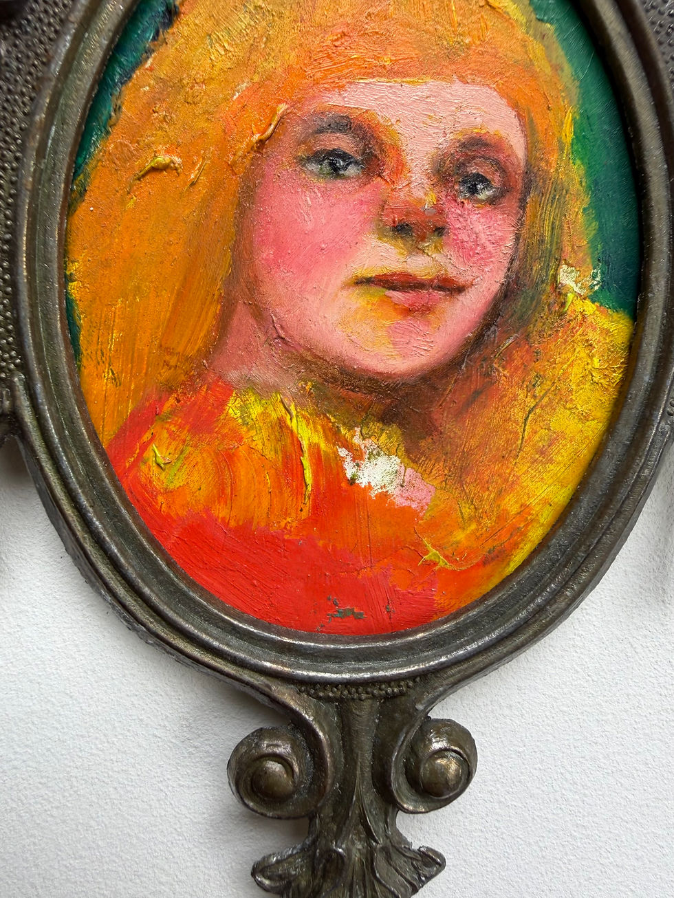 Thumbnail: "After the Wink" framed original oil painting by Shannon Richardson