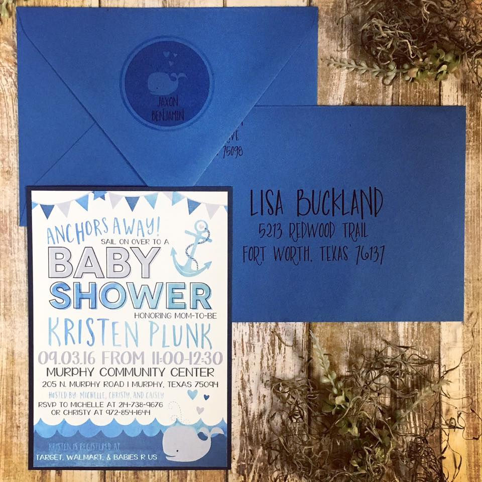 AHOY! Baby Shower Invitations