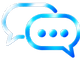 Glossy Blue Chat Bubbles.png