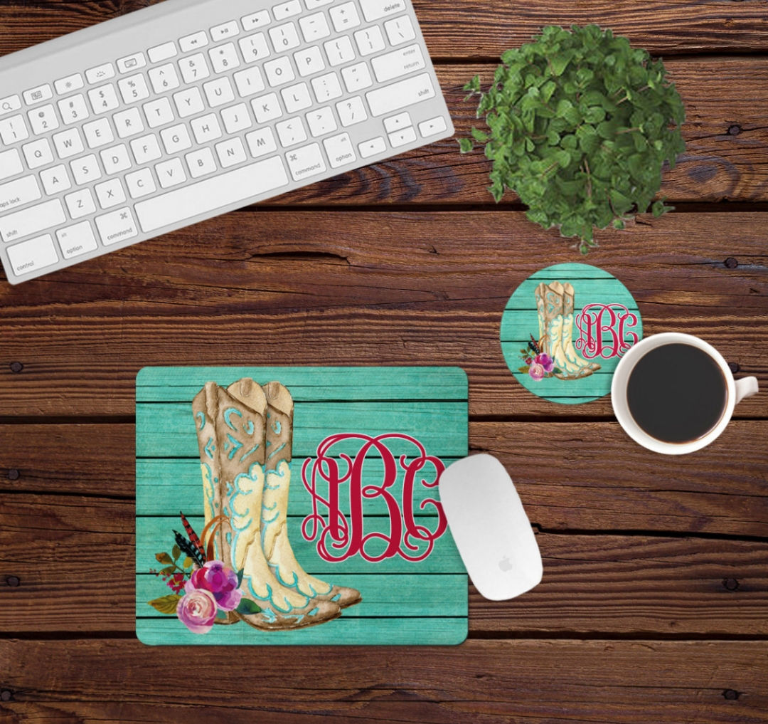 Personalized Desk set (mouse pad & coaster)