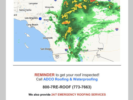 RAIN IS IN THE FORECAST