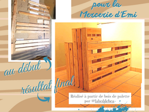Création d'un comptoir de caisse en bois de palettes