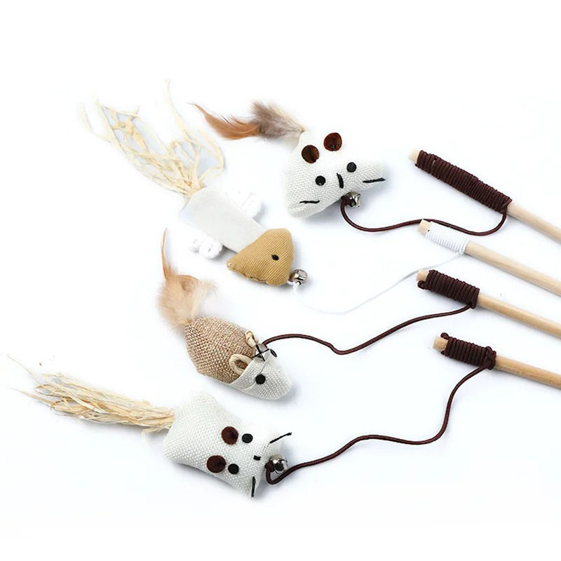 Thumbnail: Interactive Feather Cat Wand Toy