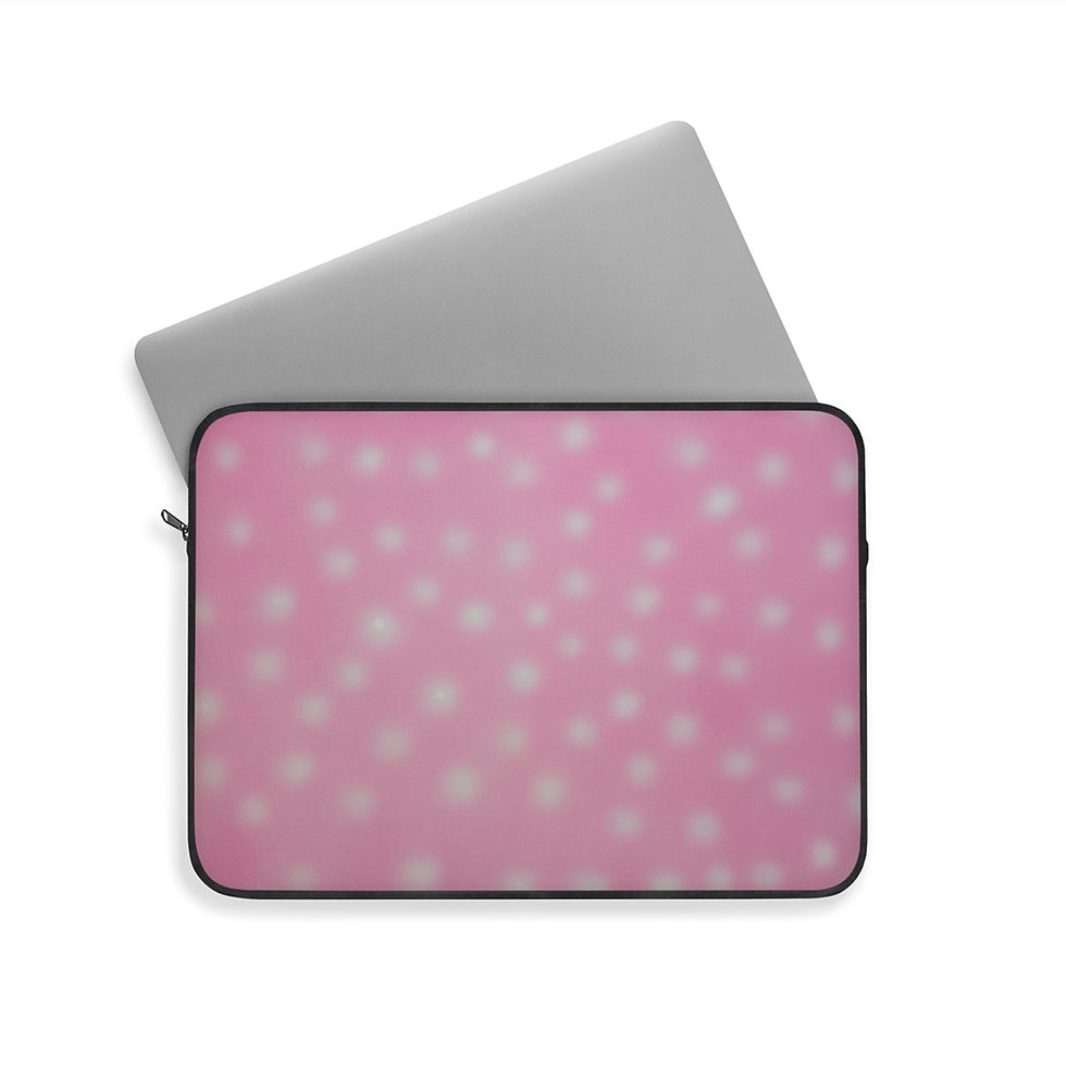 Thumbnail: "strawberry swirl polka dot" airbrush laptop sleeve