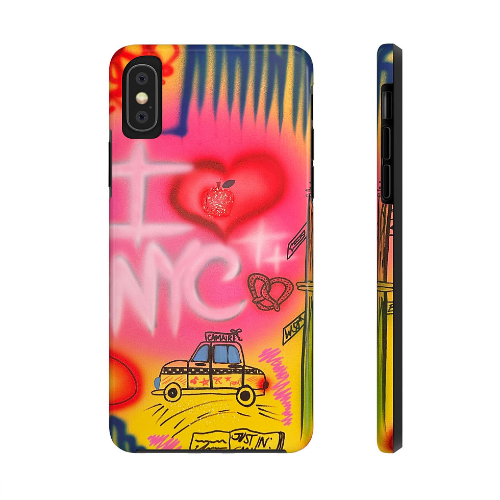 Thumbnail: "in the city" airbrush iPhone case