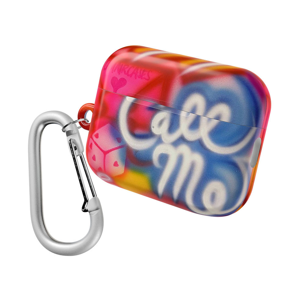 Thumbnail: "call me" airbrush airpod cases
