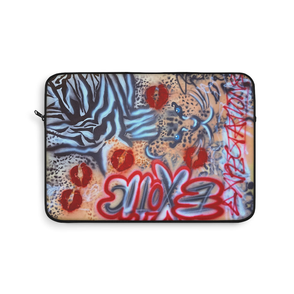 Thumbnail: "exotic expectations" airbrush laptop sleeve