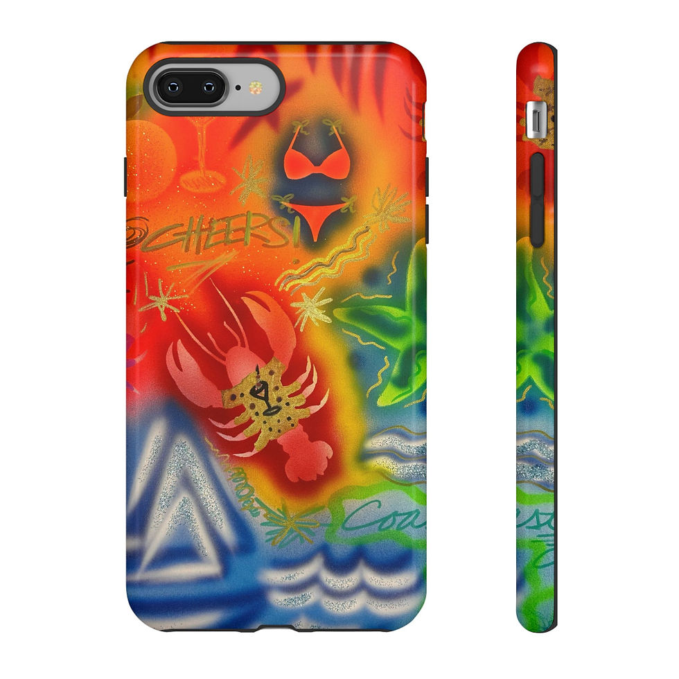 Thumbnail: "tipsy lobster" airbrush iPhone case