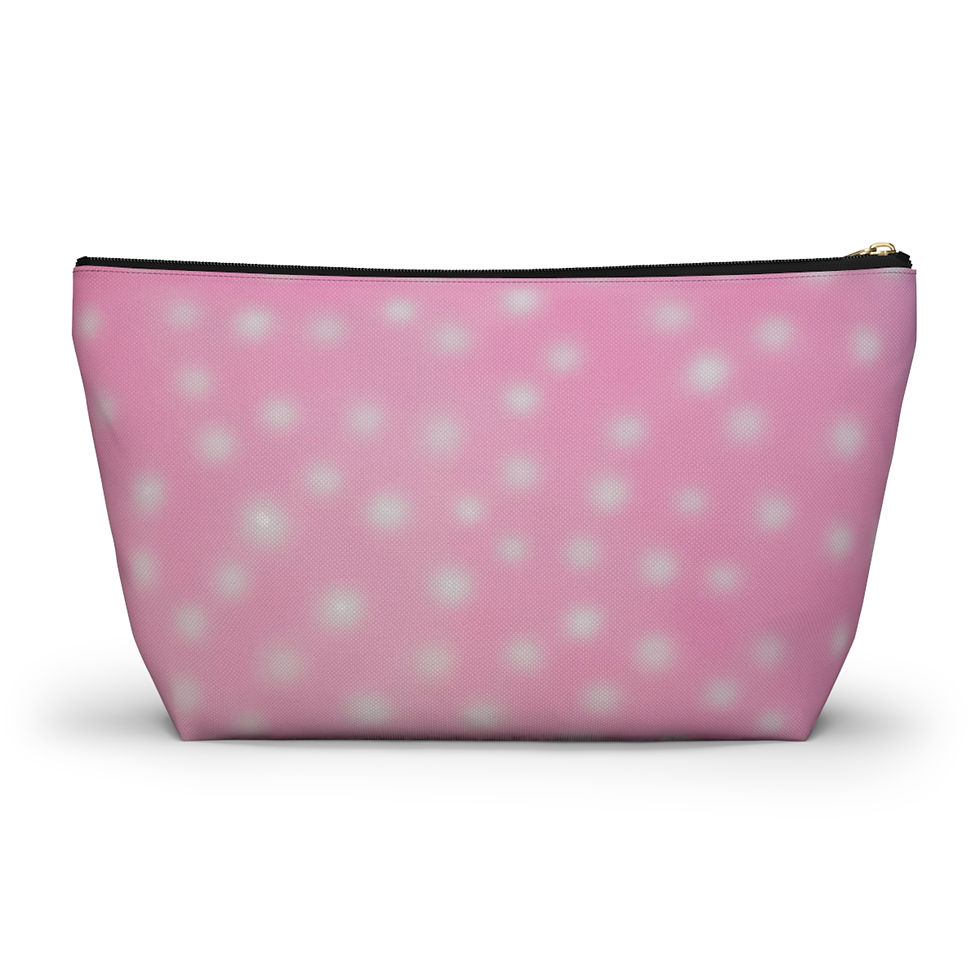 Thumbnail: "strawberry swirl polka dot" airbrush makeup pouch