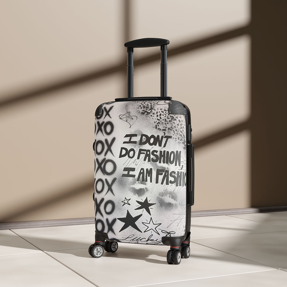 Thumbnail: "i am fashion" airbrush suitcase