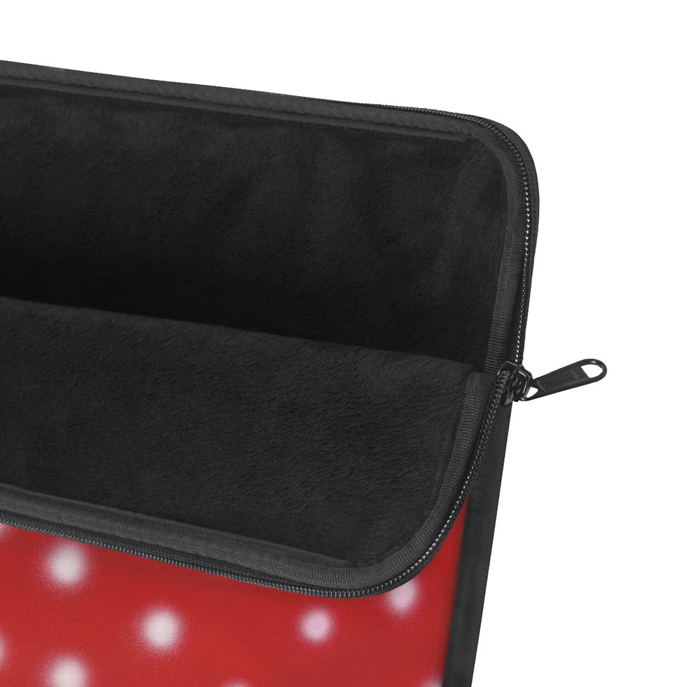Thumbnail: "cherry crush polka dot" airbrush laptop sleeve